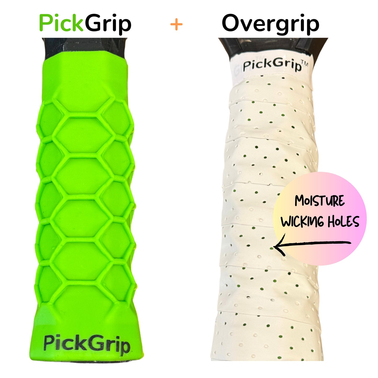 PickGrip Pickleball Paddle Grip Kit