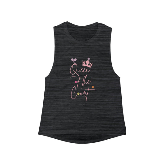 'Queen of the Court' Women's Flowy Pickleball Tank