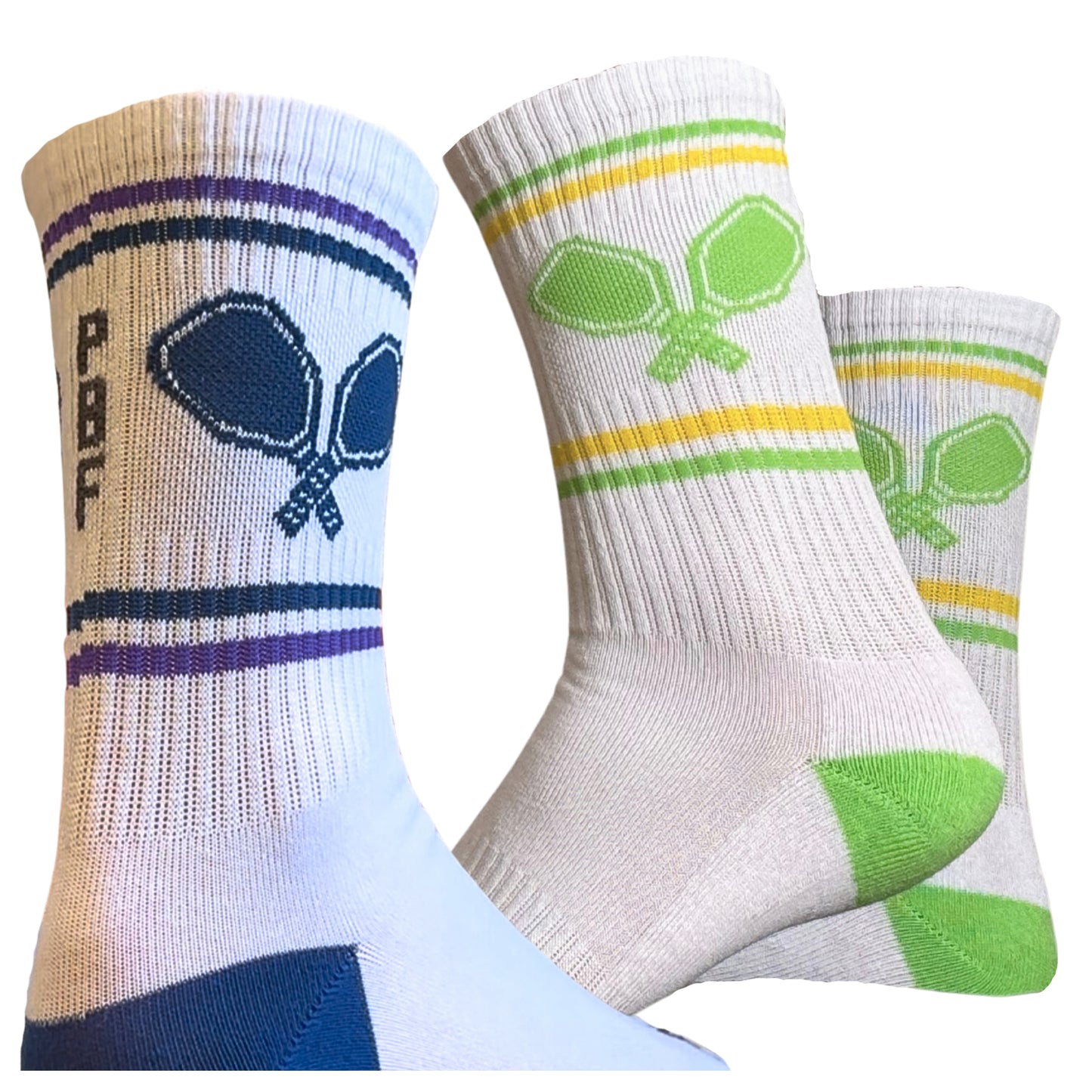 PBF Pickleball Athletic Socks Crew & Quarter Length