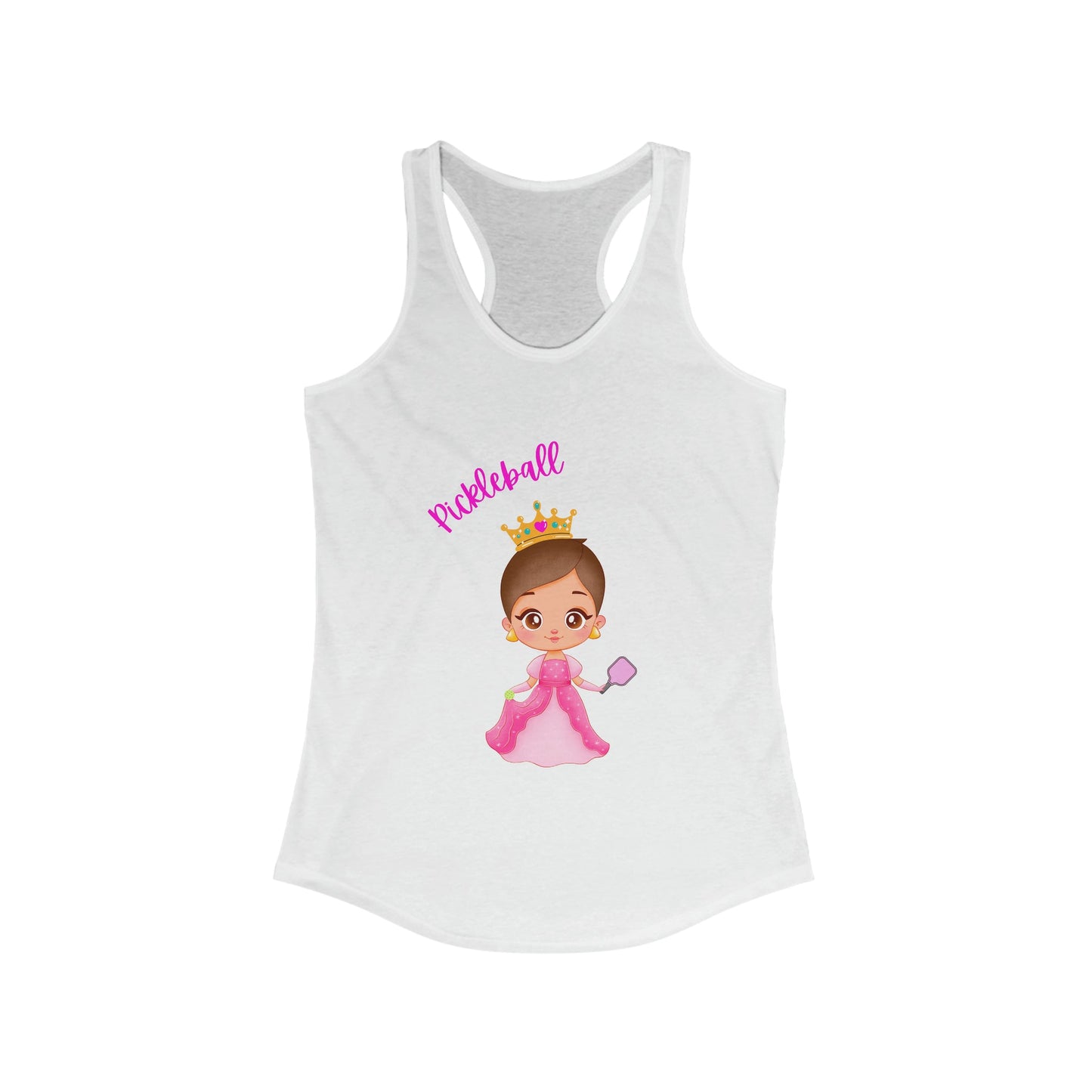 'Pickleball Princess' Women's Tri-Blend Racerback Tank