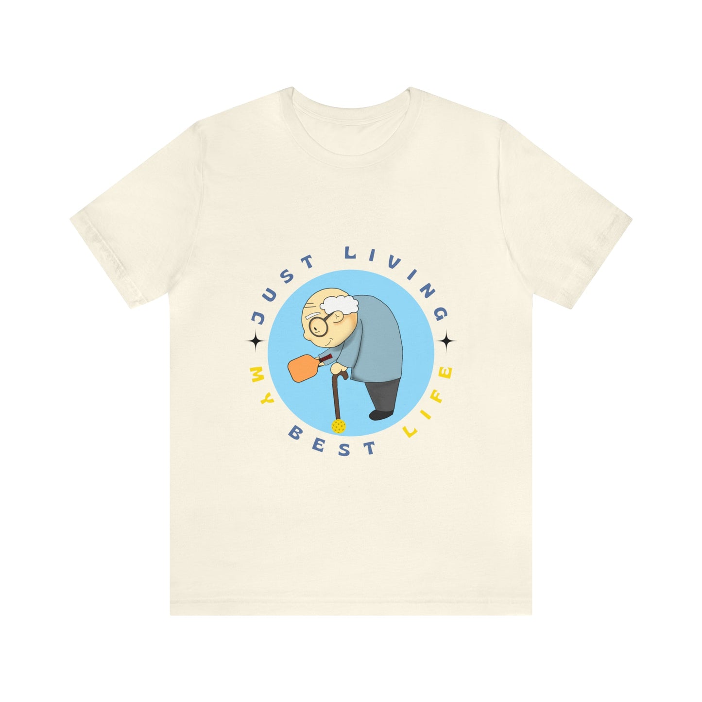 'Just Living My Best Life' Senior Pickleball T-Shirt