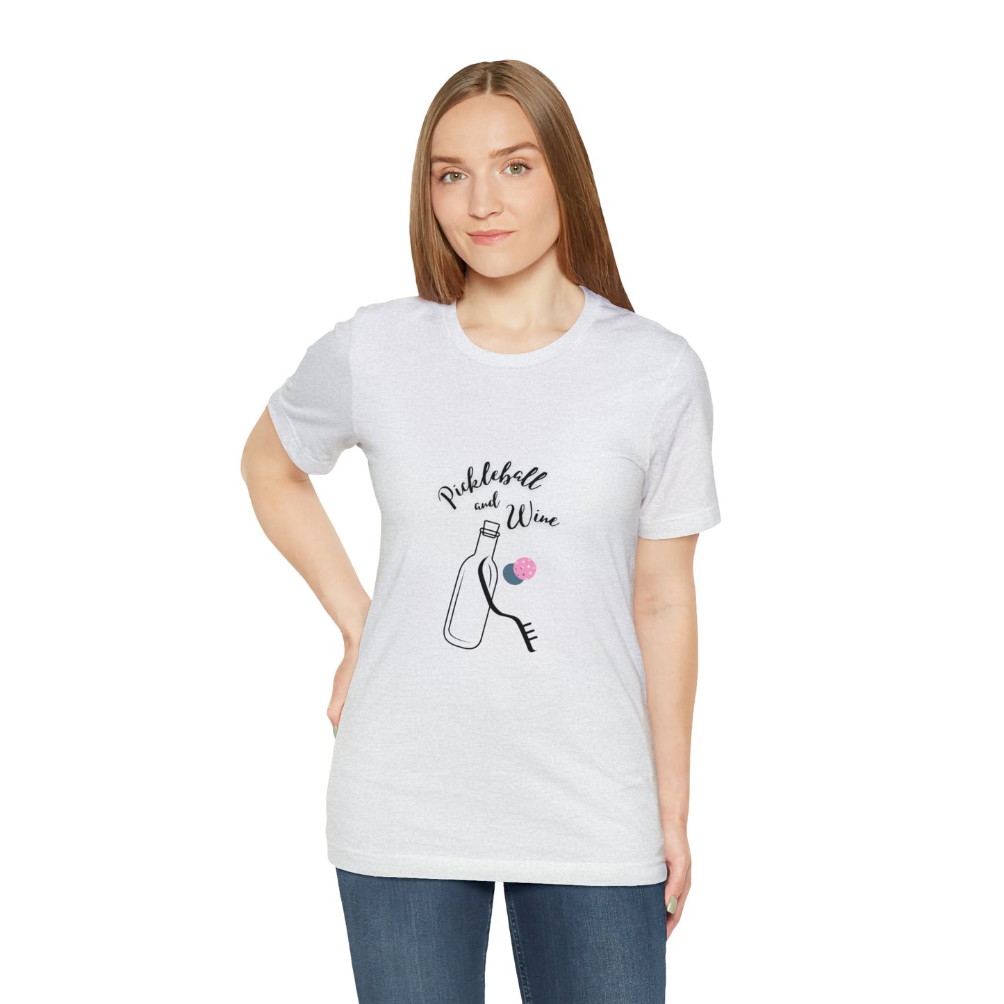 'Pickleball and Wine' Women's T-Shirt