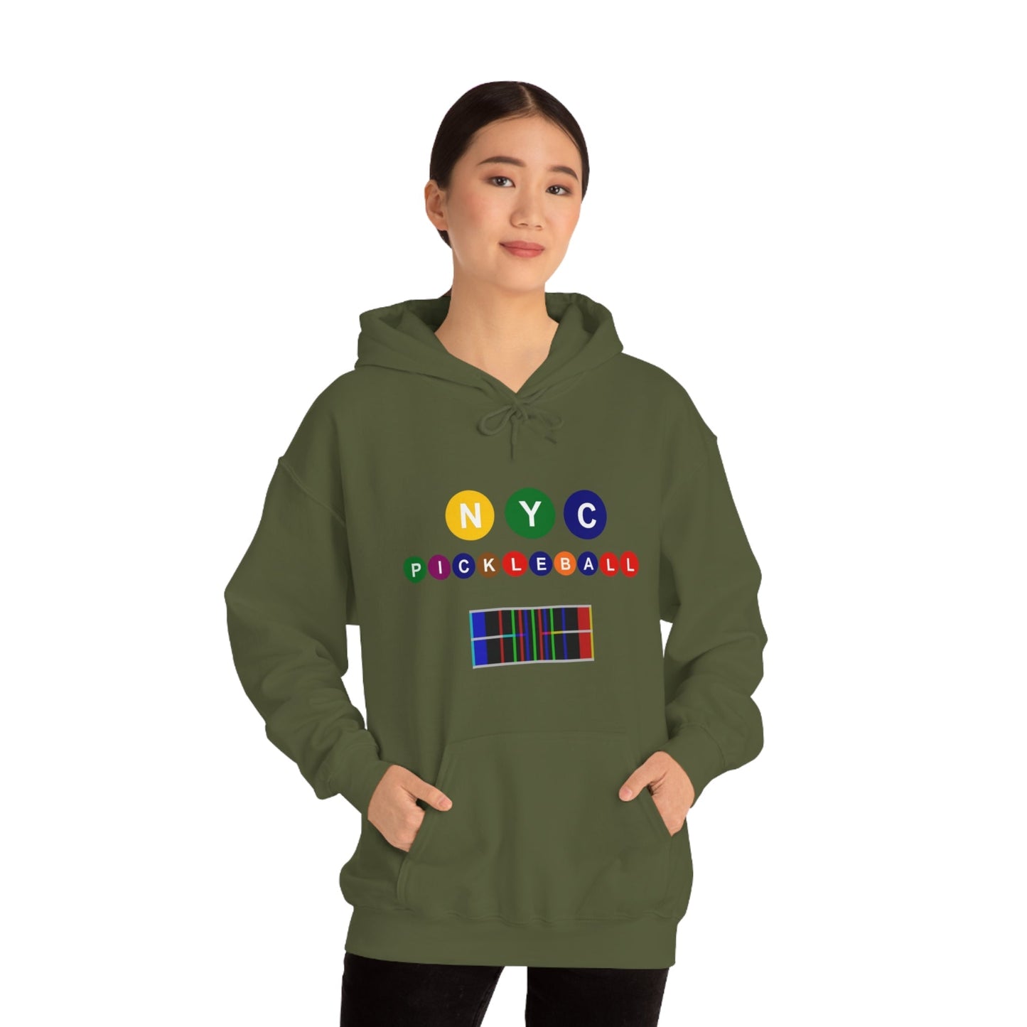 'NYC Pickleball' Unisex Hooded Sweatshirt