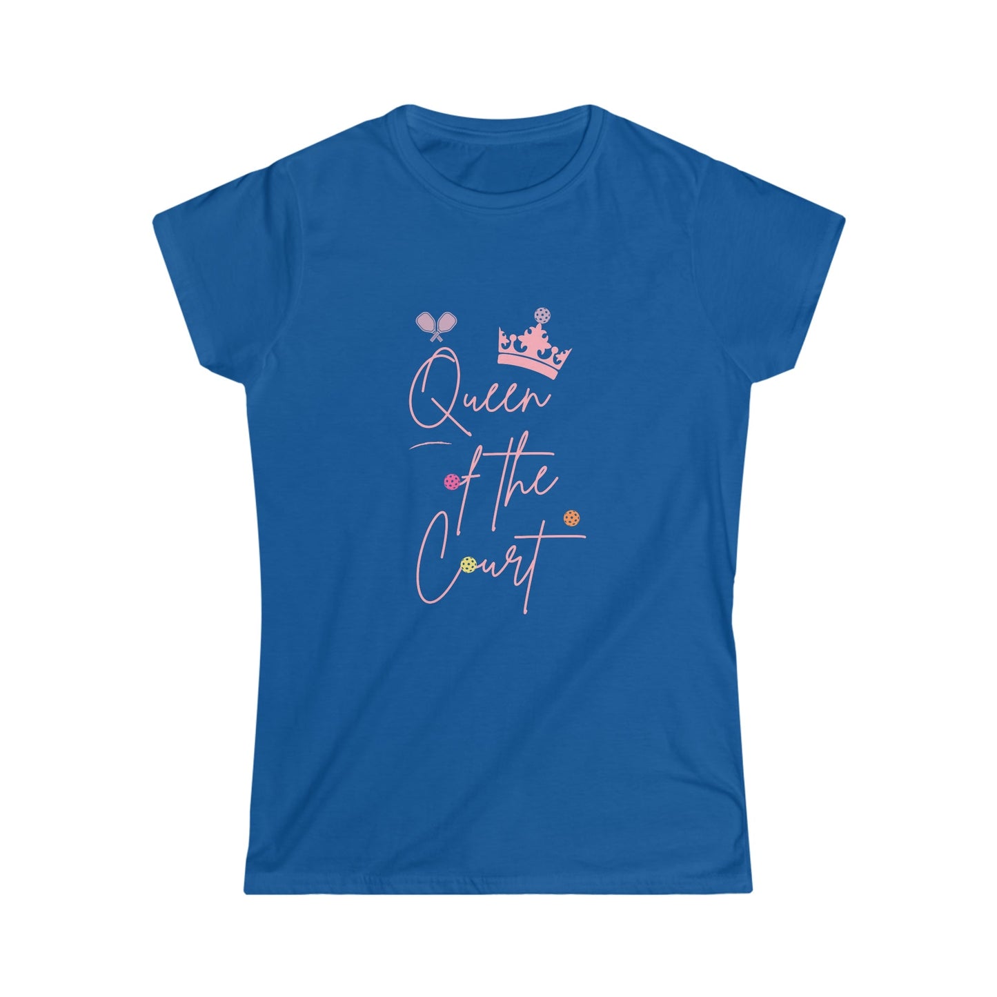 'Queen of the Court' Women's Pickleball T-Shirt