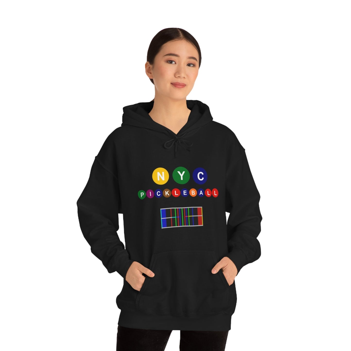 'NYC Pickleball' Unisex Hooded Sweatshirt