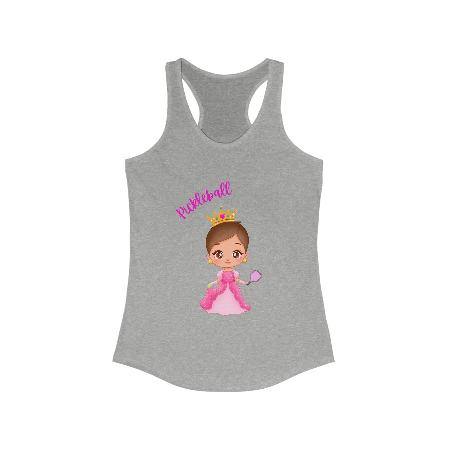 'Pickleball Princess' Women's Tri-Blend Racerback Tank