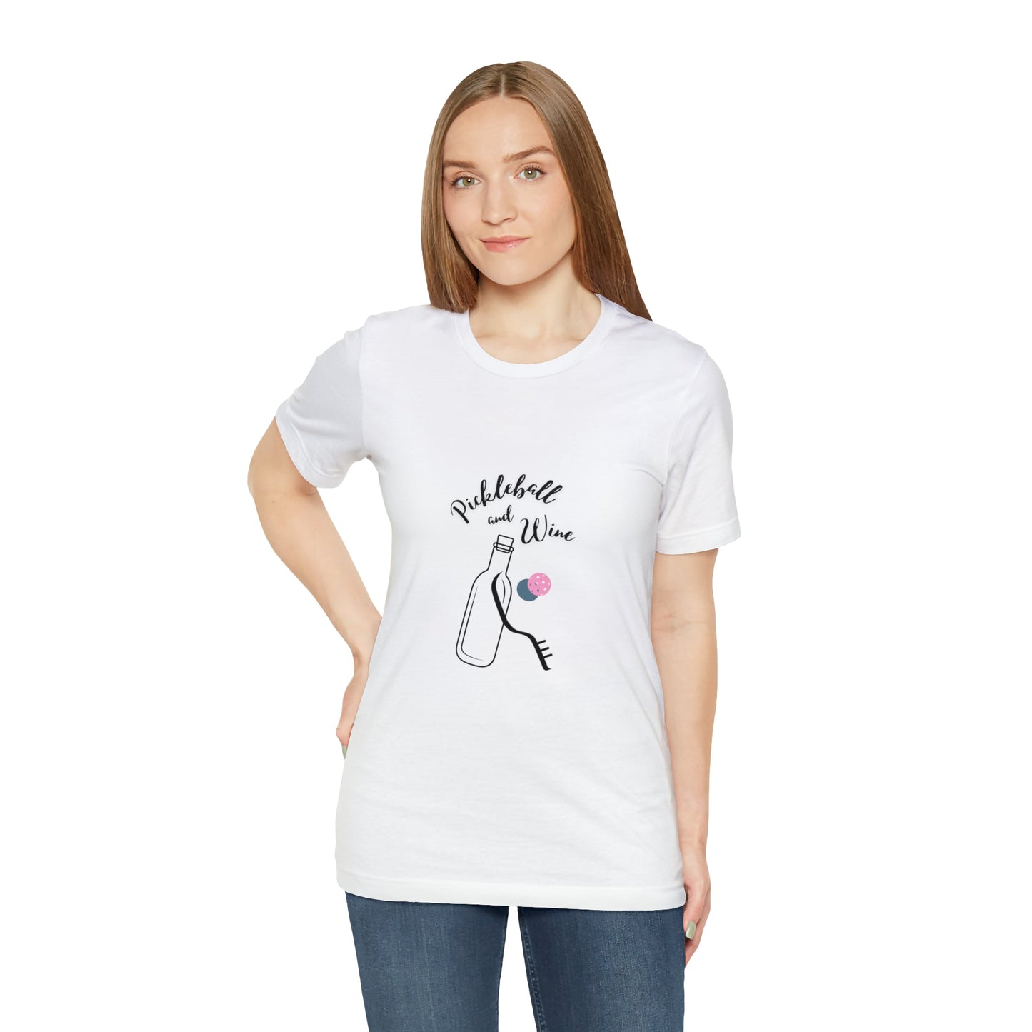 'Pickleball and Wine' Women's T-Shirt