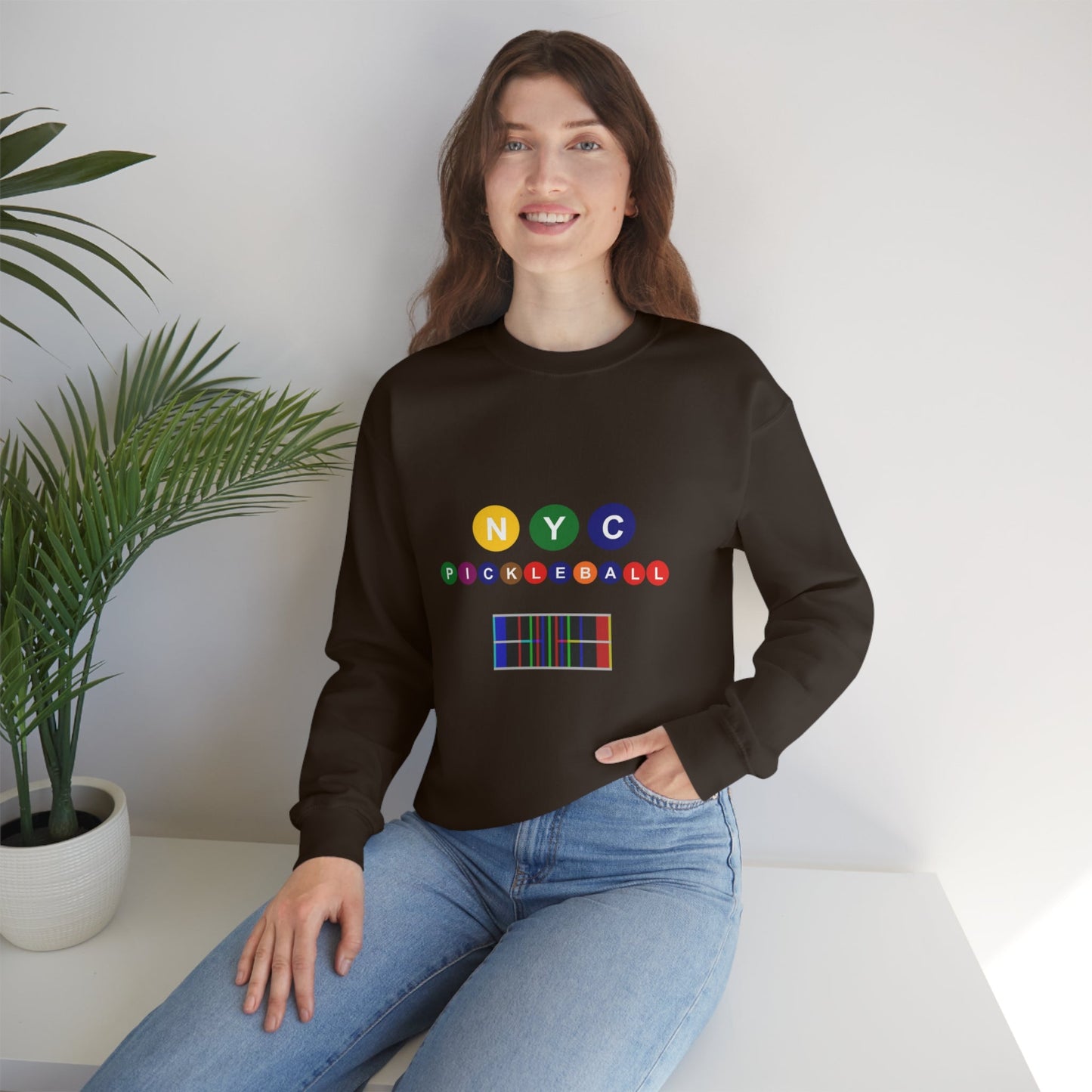 'NYC Pickleball' Unisex Crewneck Sweatshirt