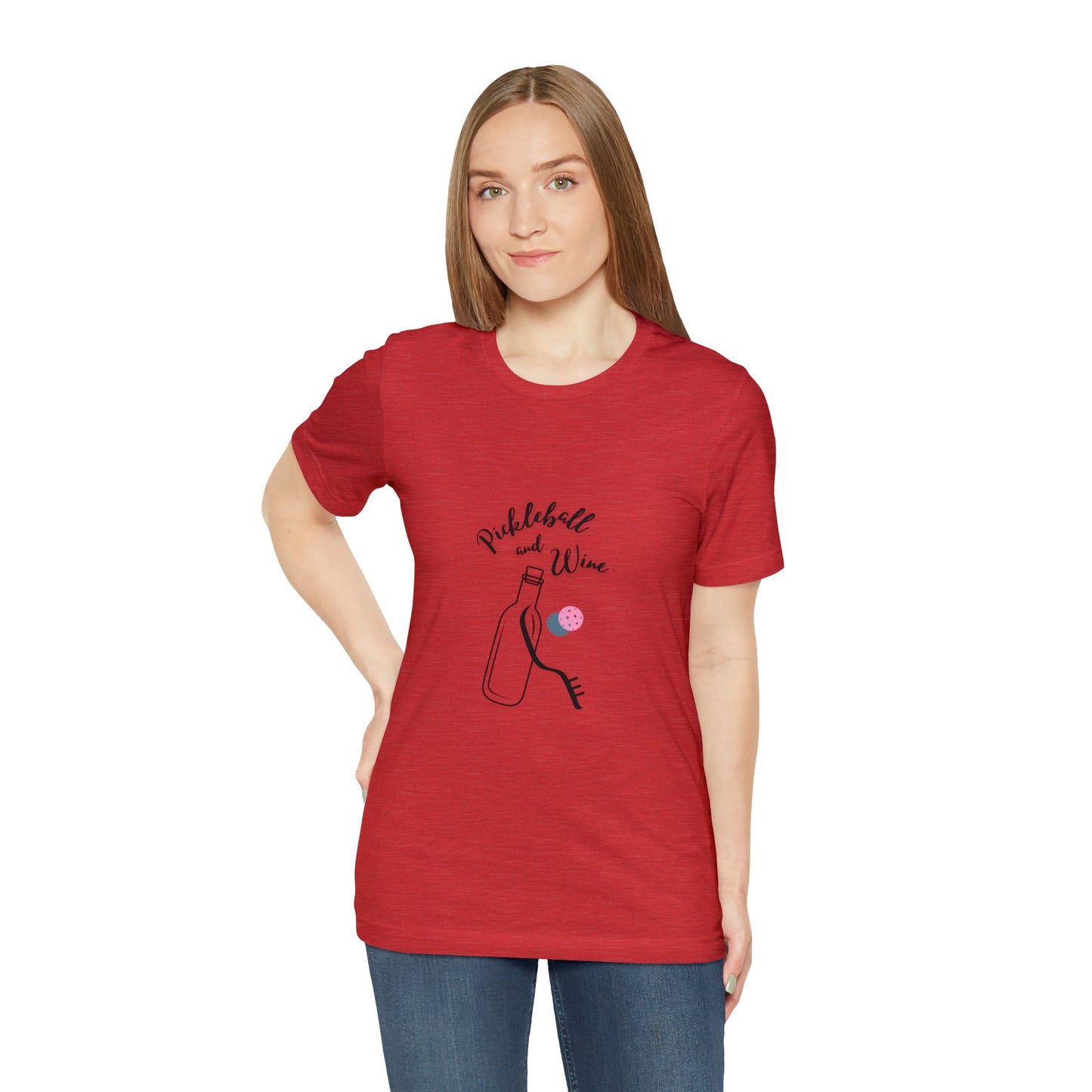 'Pickleball and Wine' Women's T-Shirt