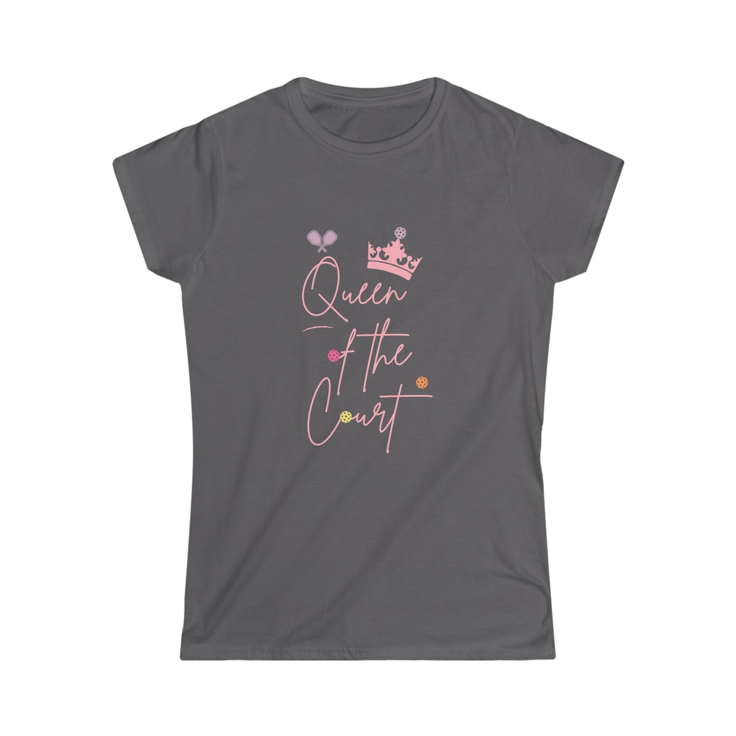 'Queen of the Court' Women's Pickleball T-Shirt