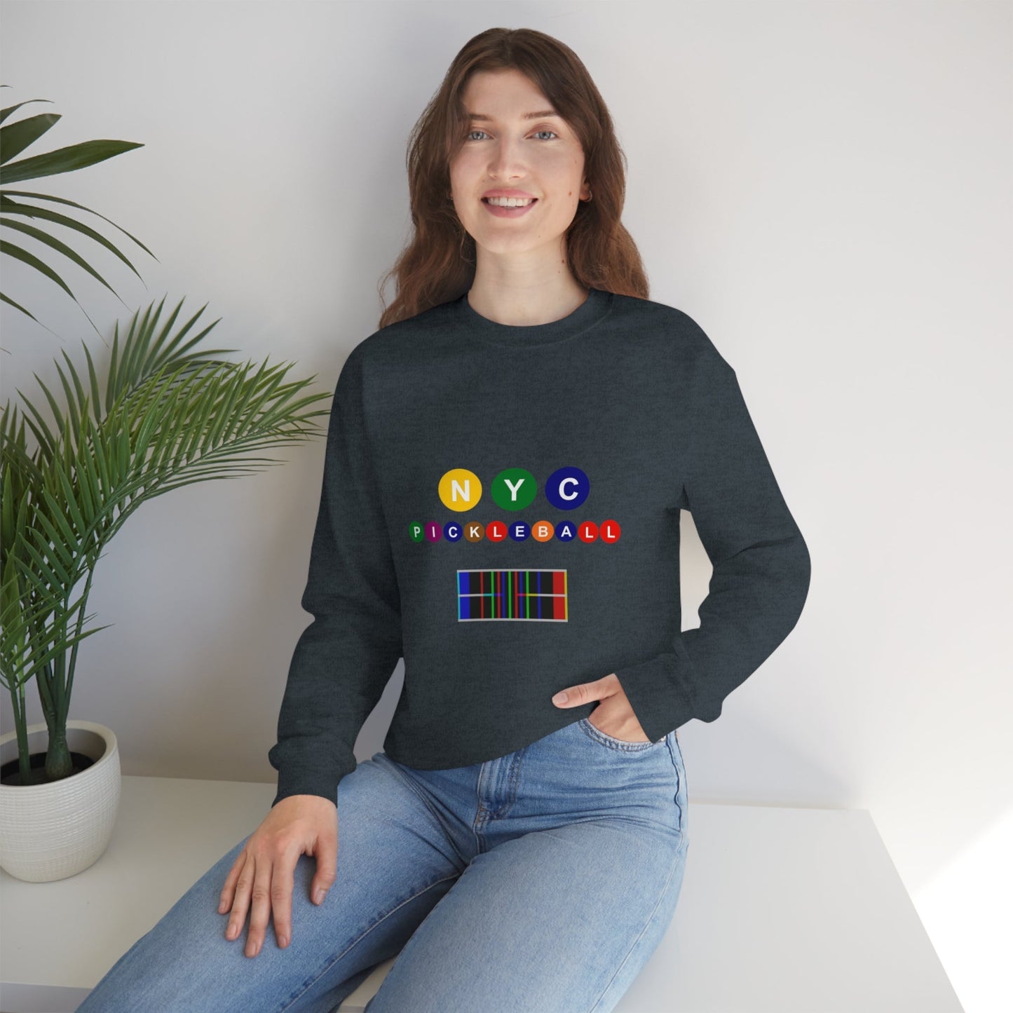 'NYC Pickleball' Unisex Crewneck Sweatshirt