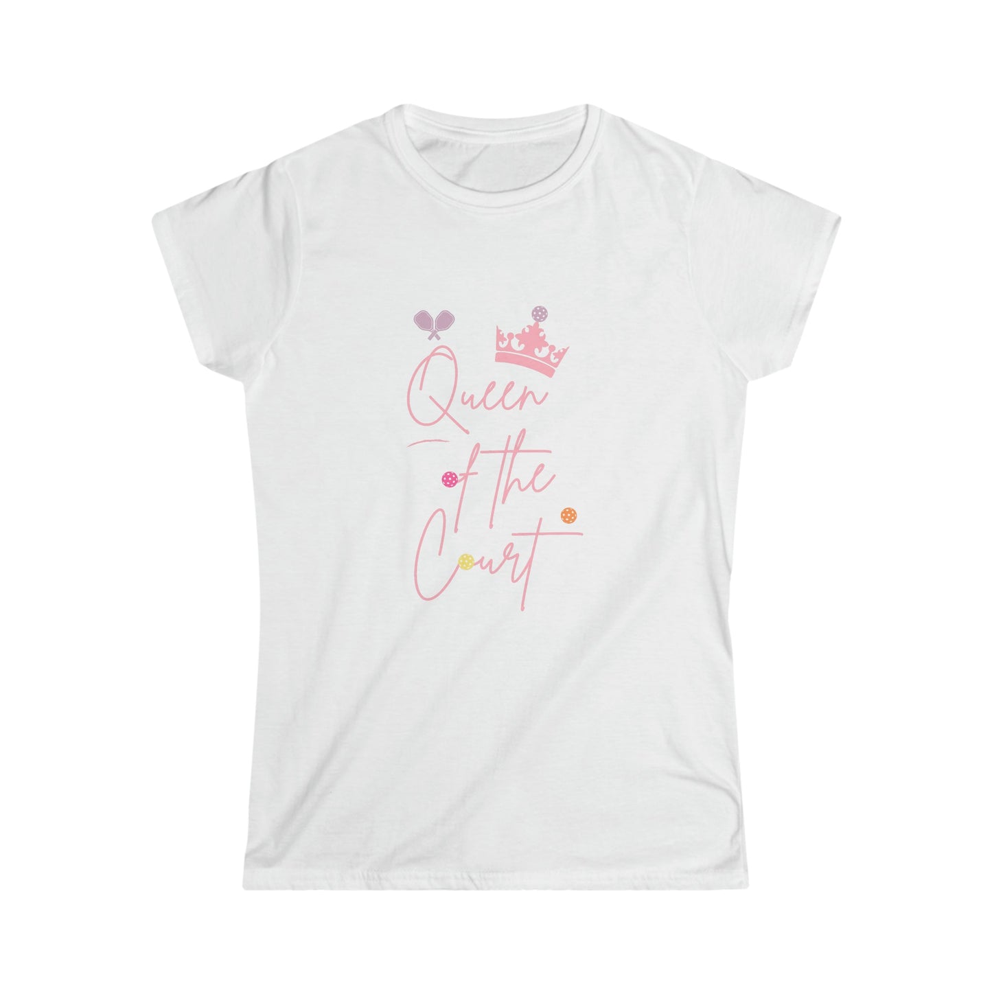 'Queen of the Court' Women's Pickleball T-Shirt